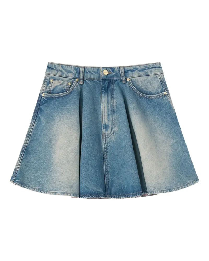 Ganni Jeansrock mit Einsätzen - Blau Blau