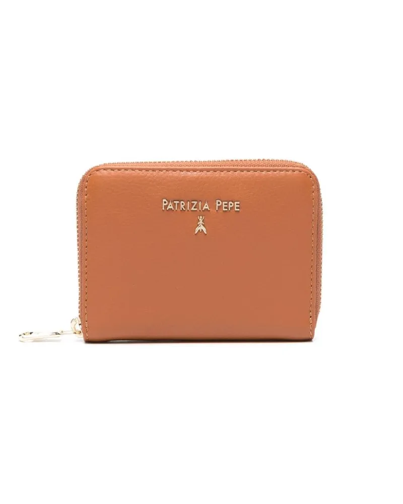 Patrizia Pepe Portemonnaie mit Logo-Schild - Braun Braun