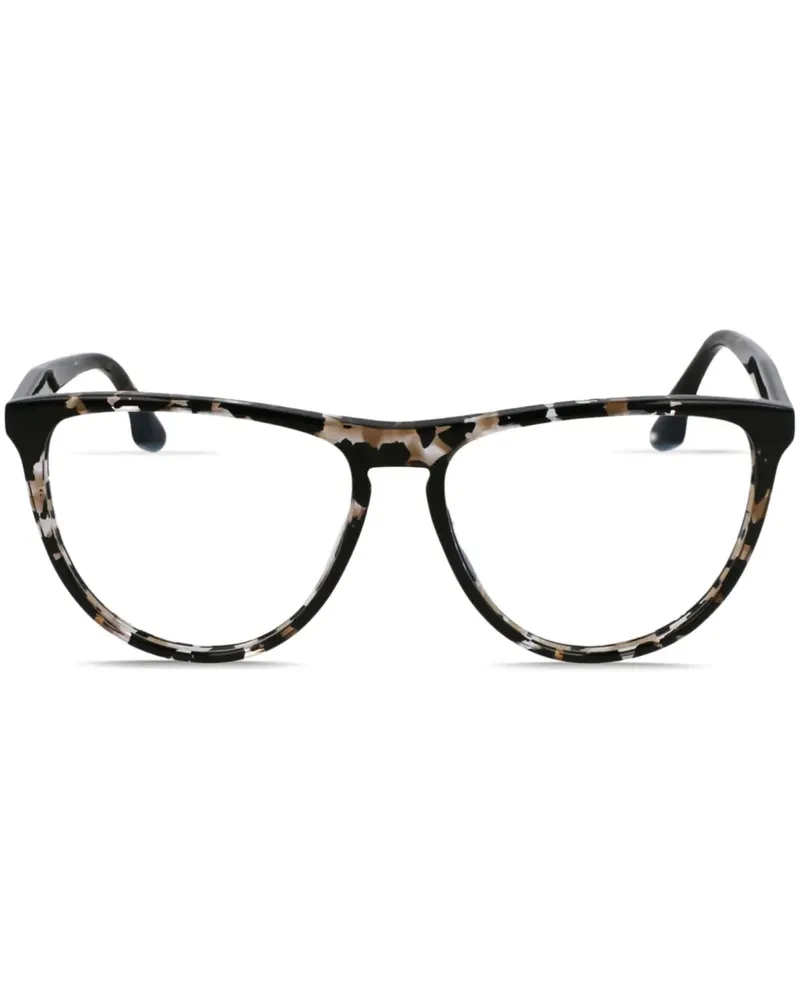 Victoria Beckham Brille mit rundem Gestell - Schwarz Schwarz