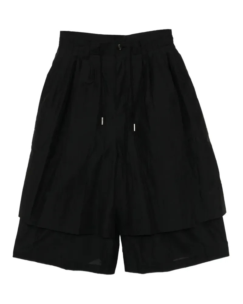 SONGZIO layered shorts - Schwarz Schwarz