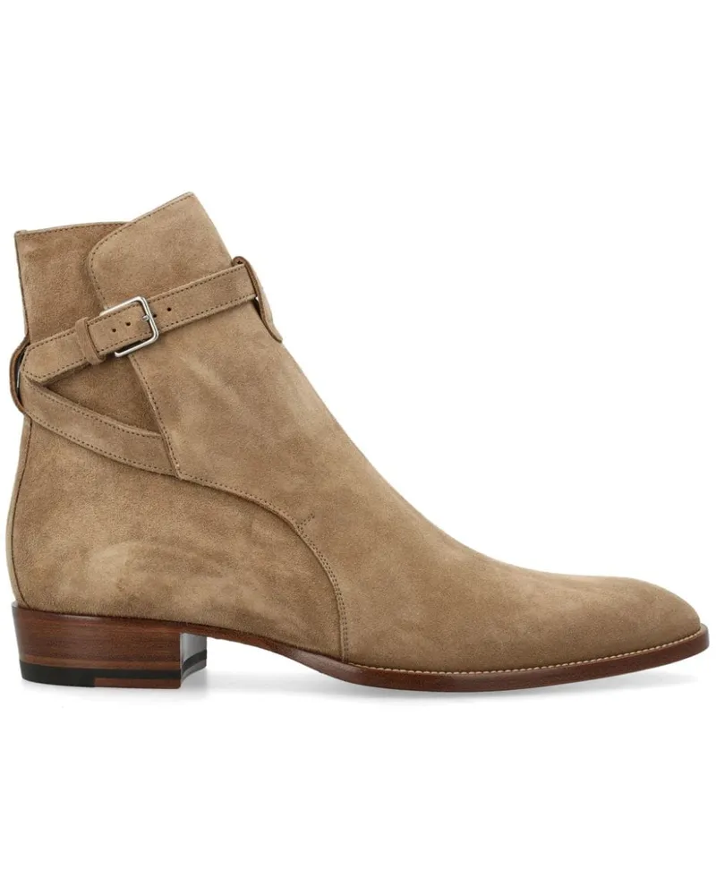 Saint Laurent Wyatt Jodhpur Stiefel 30mm - Braun Braun