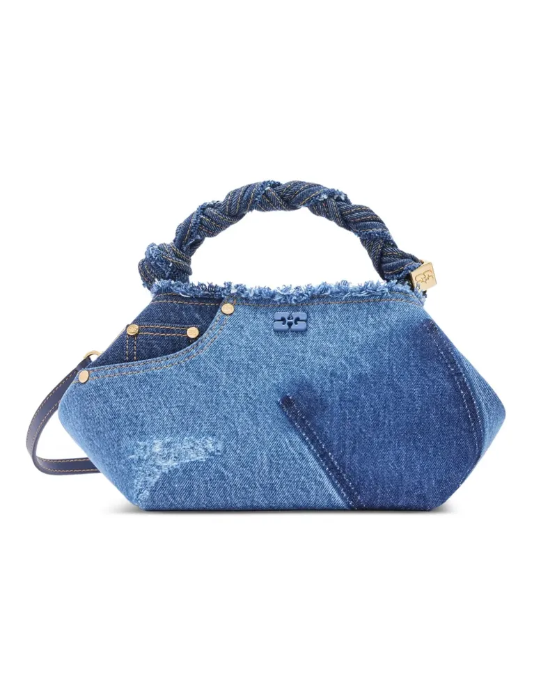 Ganni Tote Bag mit verdrehtem Henkel - Blau Blau