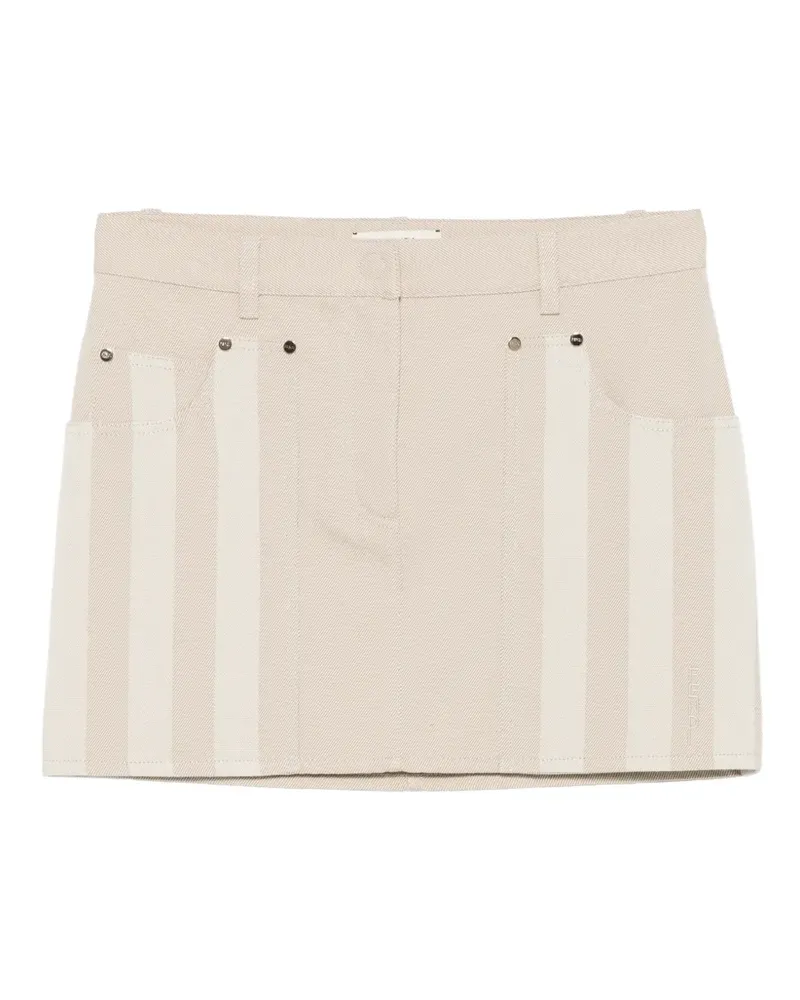 Fendi Jeans-Minirock mit Streifendetail - Nude Nude