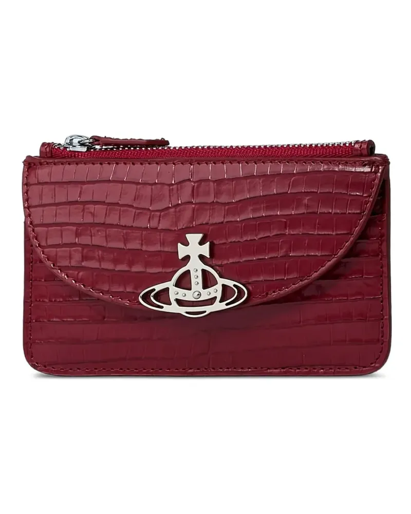 Vivienne Westwood Kartenetui mit Orb-Schild - Rot Rot