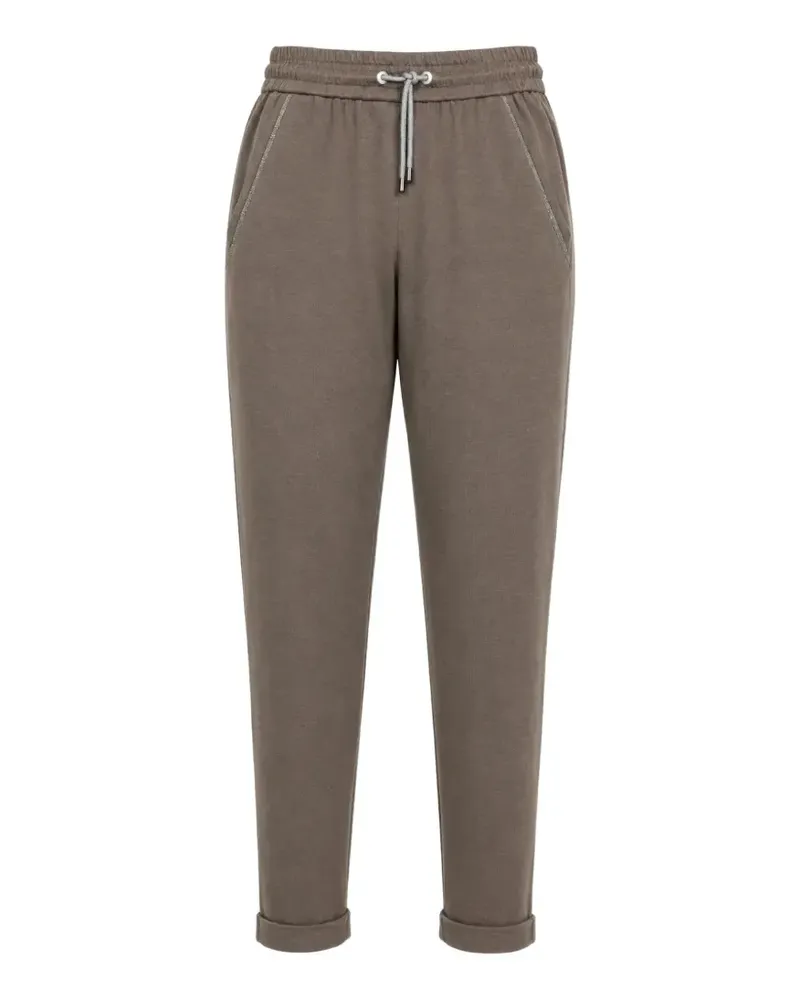 Brunello Cucinelli cotton silk joggers - Braun Braun