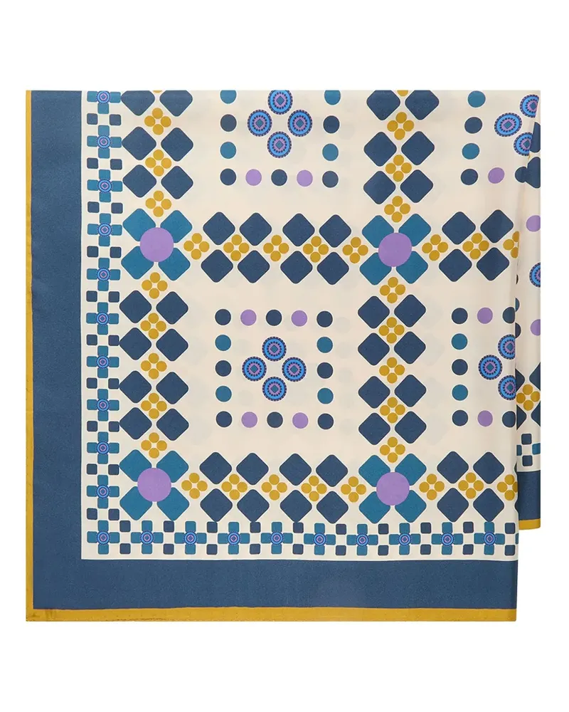 Maliparmi Schal mit geometrischem Muster - Blau Blau