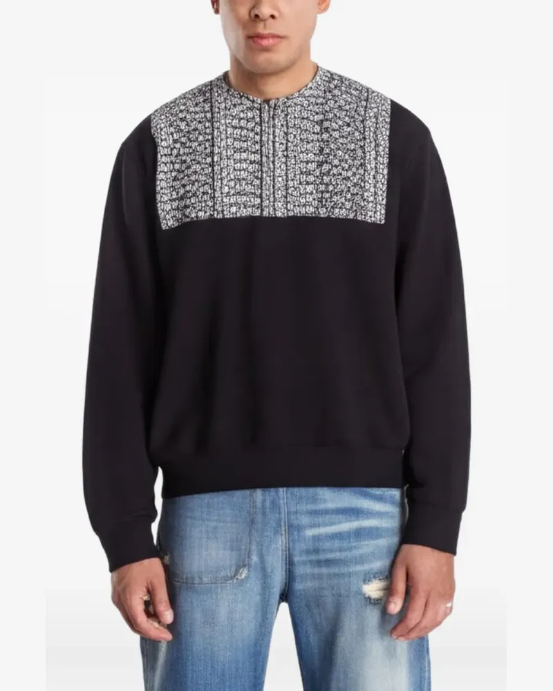 Maison Margiela logo-print sweatshirt - Schwarz Schwarz