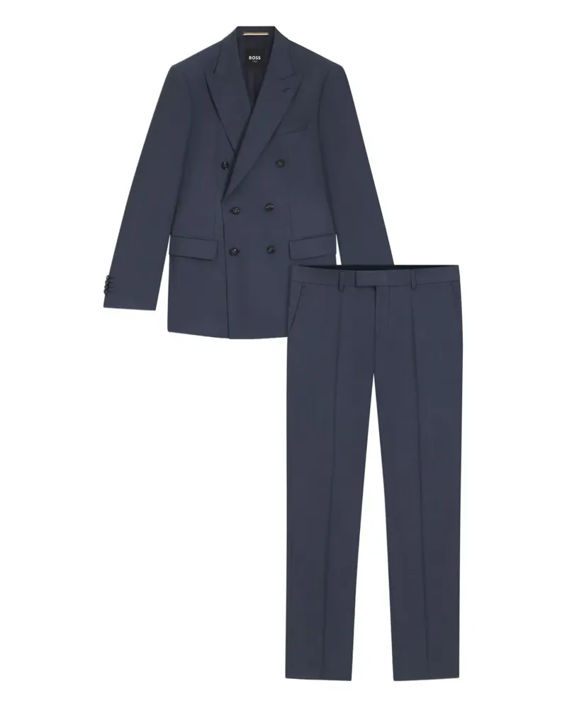 HUGO BOSS Doppelreihiger Anzug - Blau Blau