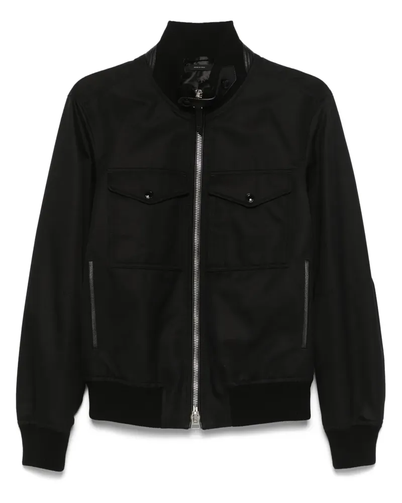 Tom Ford Jacke mit Reißverschluss - Schwarz Schwarz