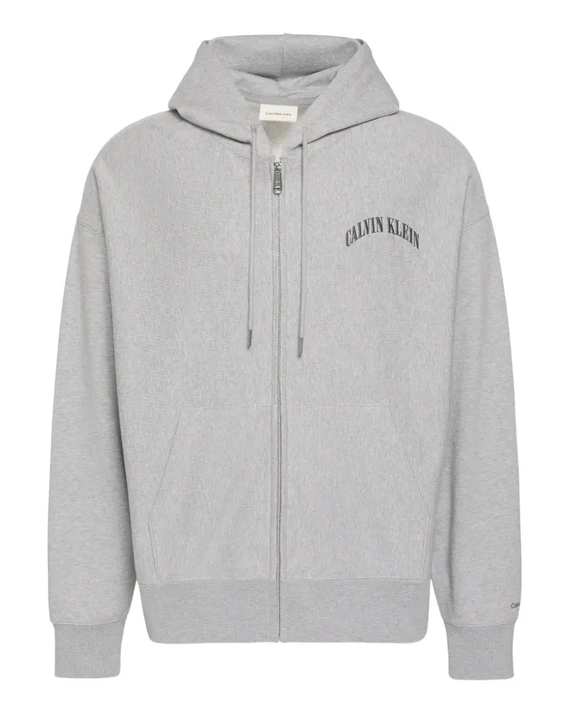 Calvin Klein Varsity zip-up hoodie - Grau Grau