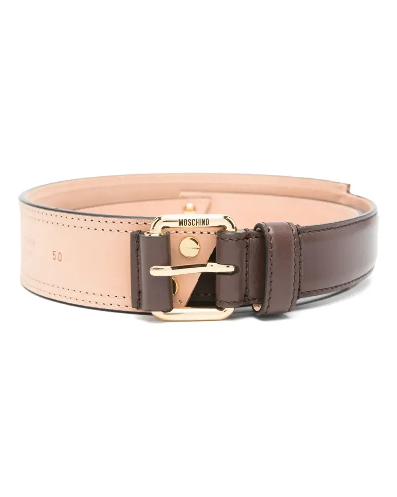 Moschino Gürtel mit Einsätzen - Braun Braun