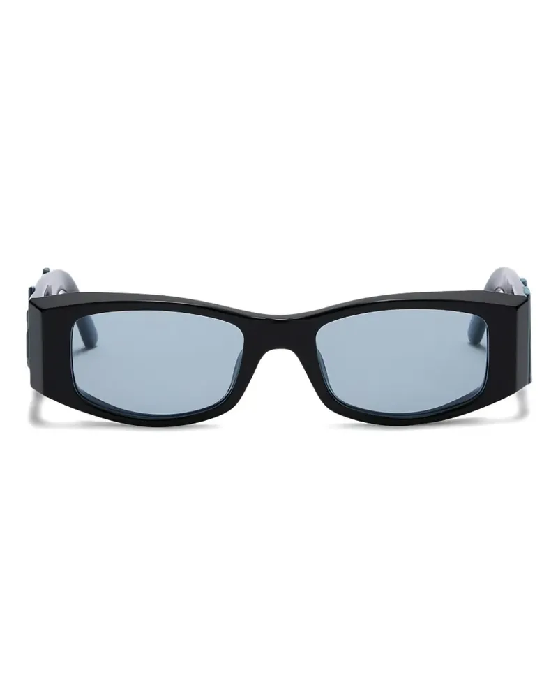 Palm Angels Eckige Angel Sonnenbrille - Schwarz Schwarz