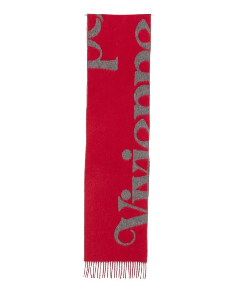 Vivienne Westwood logo-detail scarf - Rot Rot