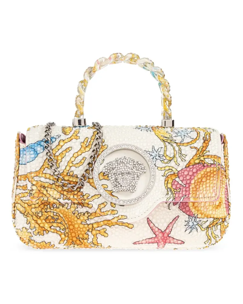Versace La Medusa Umhängetasche mit Meerestiere - Weiß Weiß
