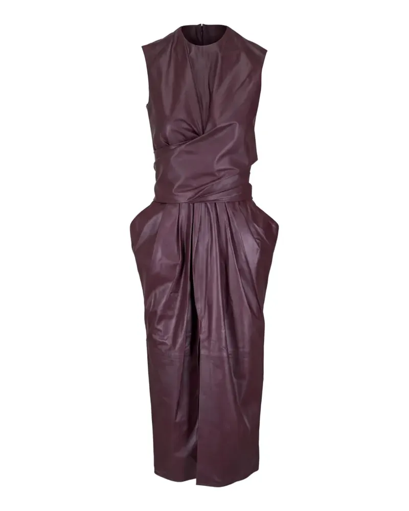 Altuzarra Tippi sleeveless tied-waist midi dress - Rot Rot