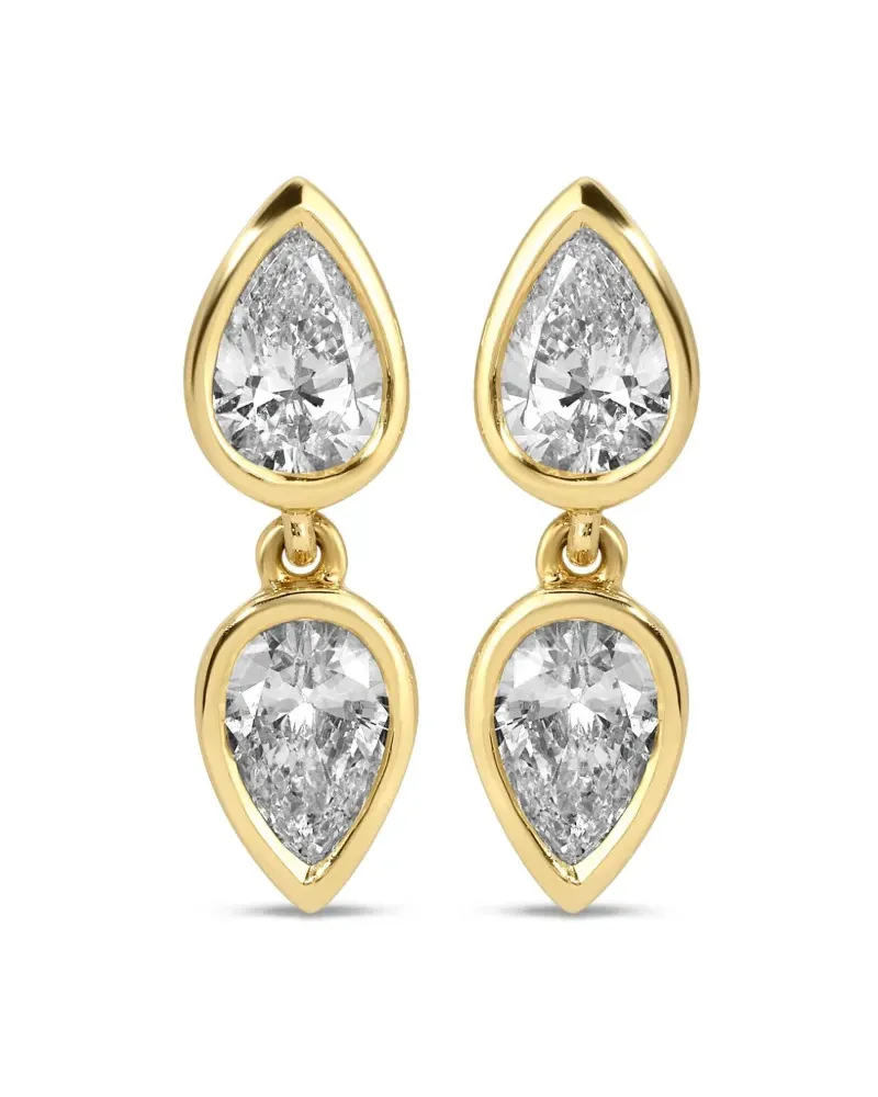 ANITA KO 18kt Elodie Gelbgoldohrringe mit Diamant Gold