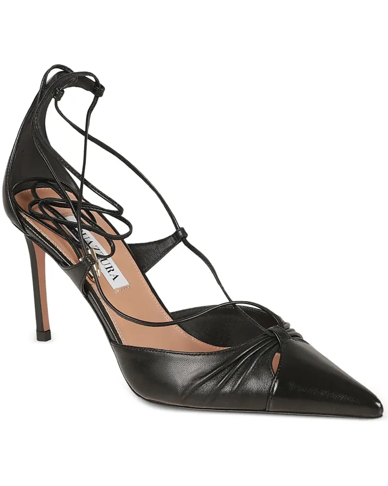Aquazzura tie heel pumps - Schwarz Schwarz