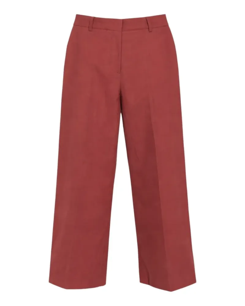 Max Mara Weite Wkdzircone Cropped-Hose - Rot Rot