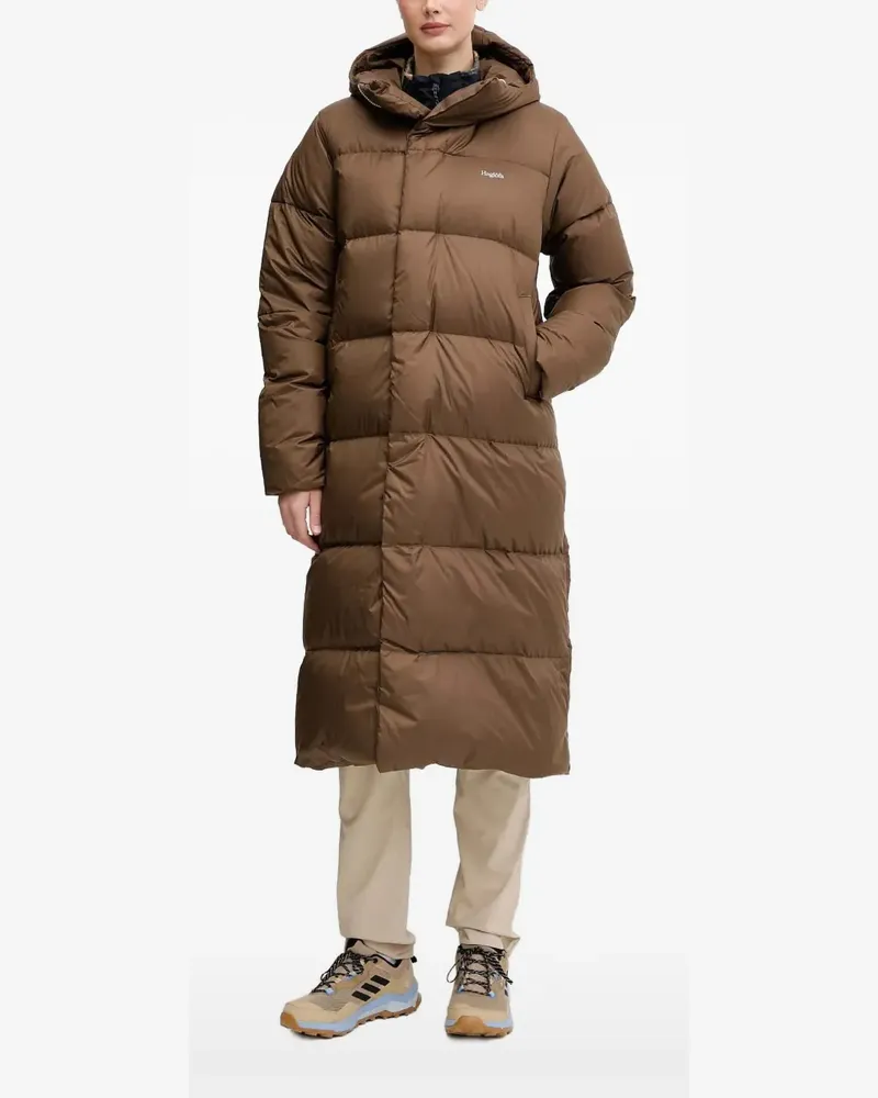 Haglöfs Long Down II Mantel - Braun Braun