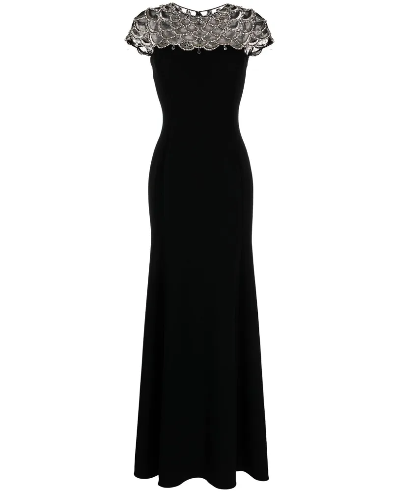 Jenny Packham Melody Kleid mit Kristallen Schwarz