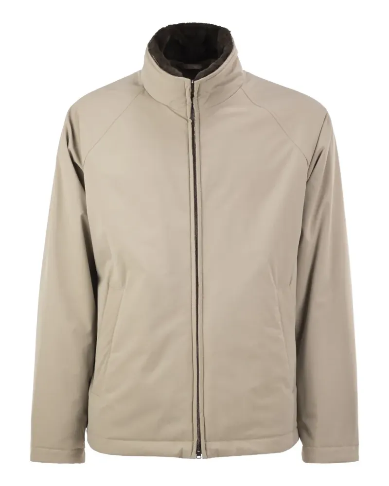 Herno faux-fur-lined padded jacket - Nude Nude