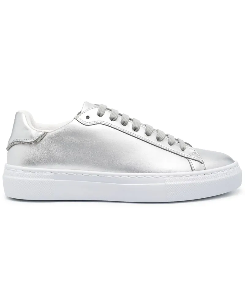 Fabiana Filippi Sneakers im Metallic-Look - Grau Grau