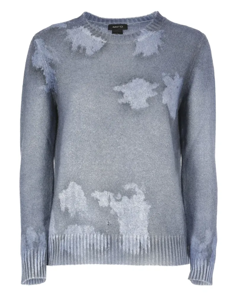 Avant Toi Klassischer Kaschmirpullover - Blau Blau
