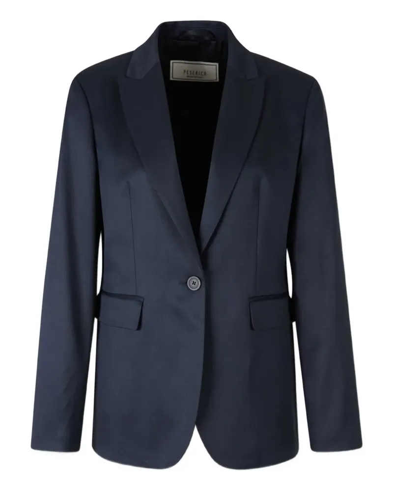 Peserico Sakko mit steigendem Revers - Blau Blau