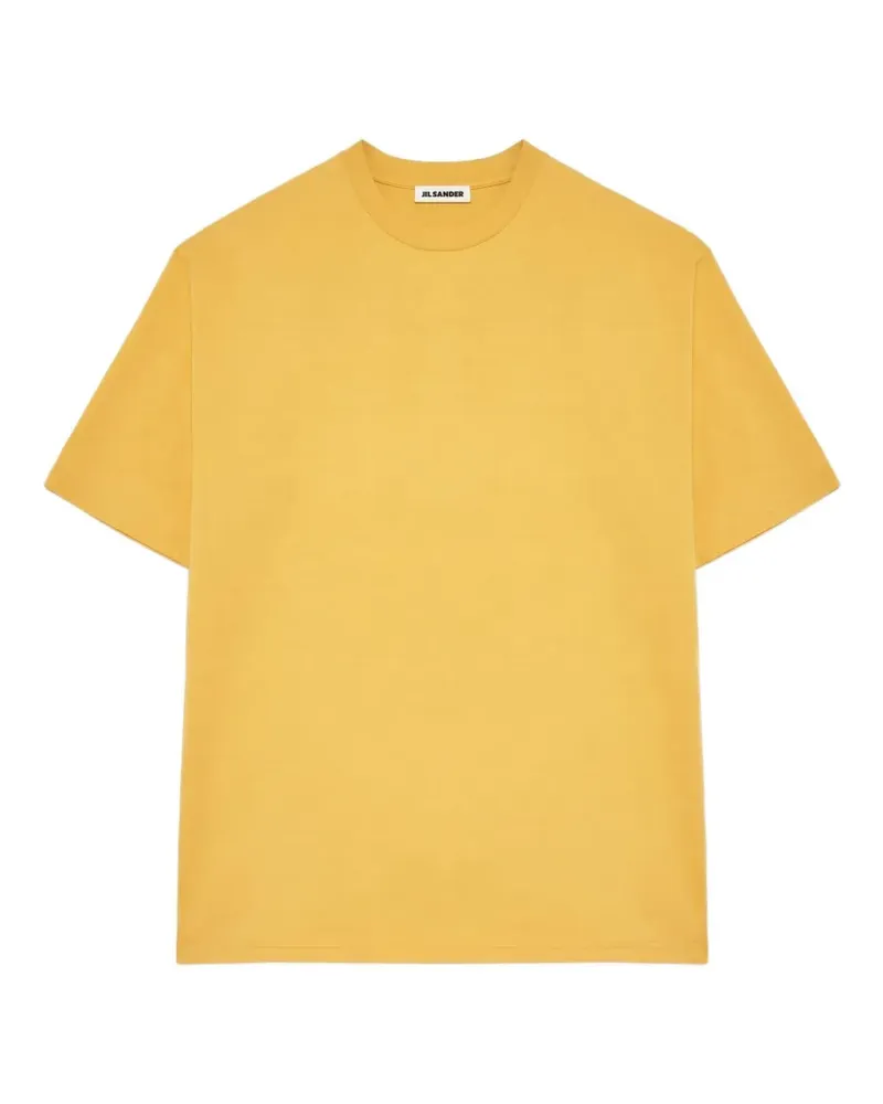 Jil Sander T-Shirt mit rundem Ausschnitt - Gelb Gelb