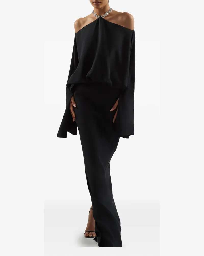 Taller Marmo Cyclades Crystal maxi dress - Schwarz Schwarz