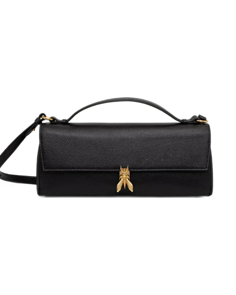 Patrizia Pepe Fly pebbled-leather shoulder bag - Schwarz Schwarz