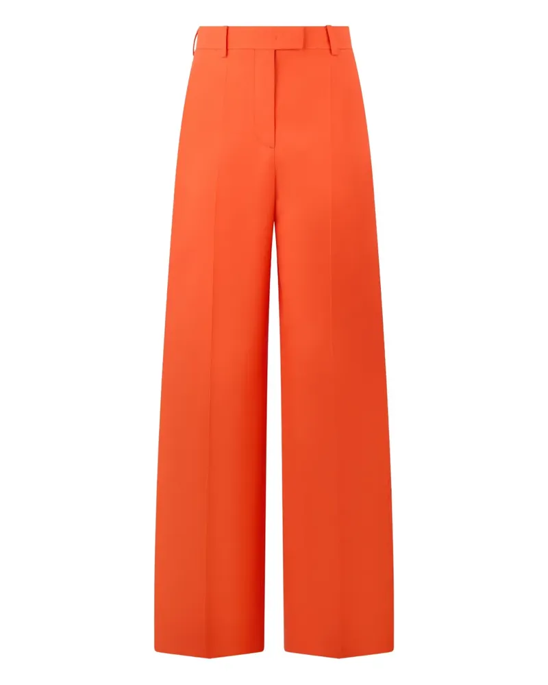 Valentino Garavani concealed-fastening wide-leg trousers - Orange Orange