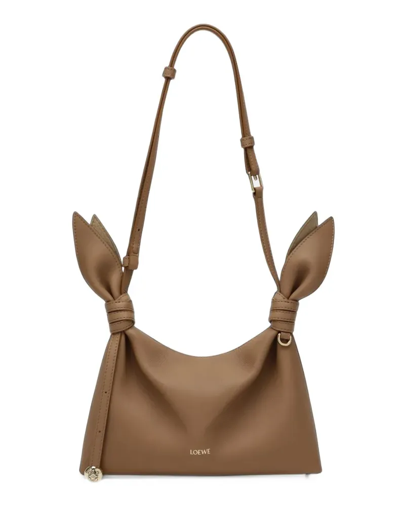 Loewe mini Scarf bag in smooth calfskin - Braun Braun