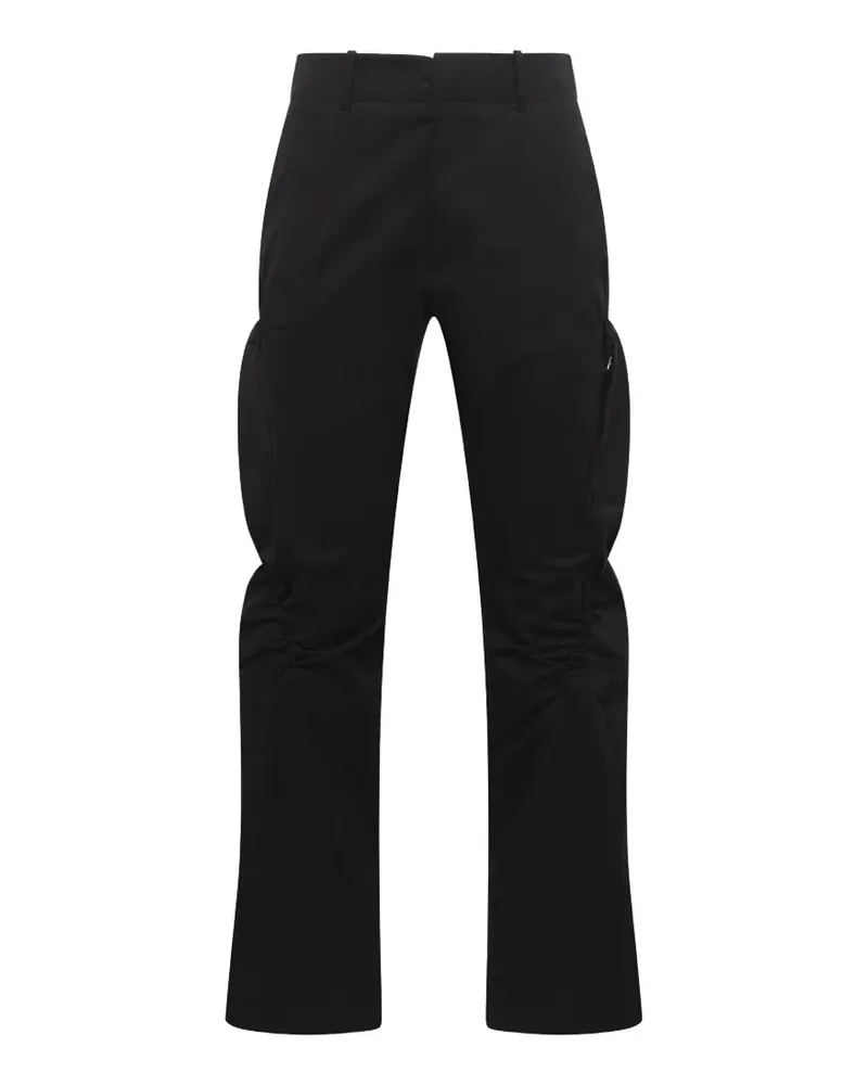 Post Archive Faction shirring trousers - Schwarz Schwarz