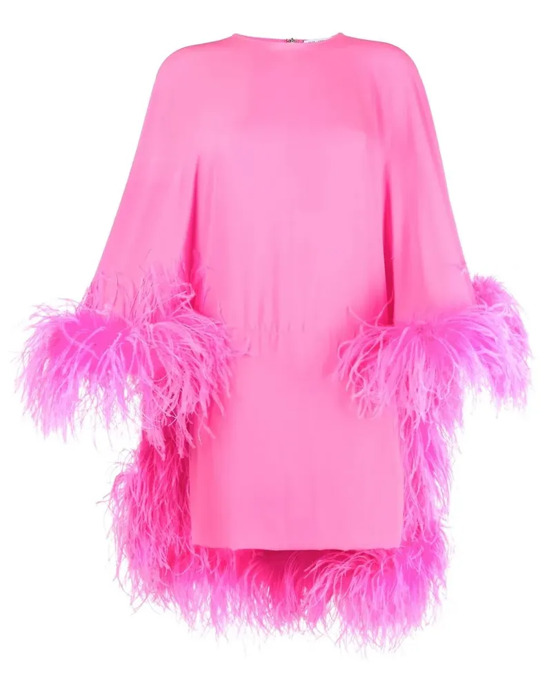 ATTICO Minikleid mit Federn - Rosa Rosa
