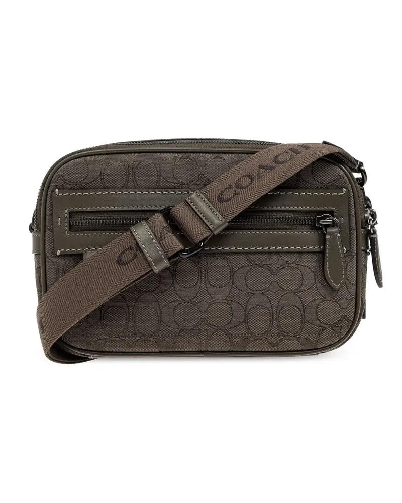 Coach Kuriertasche mit Monogramm - Grün Grün