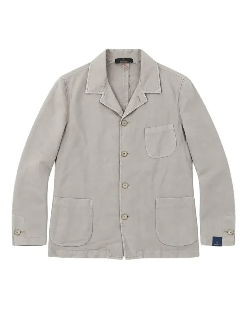 Biagio Santaniello Zagara single-breasted blazer - Grau Grau