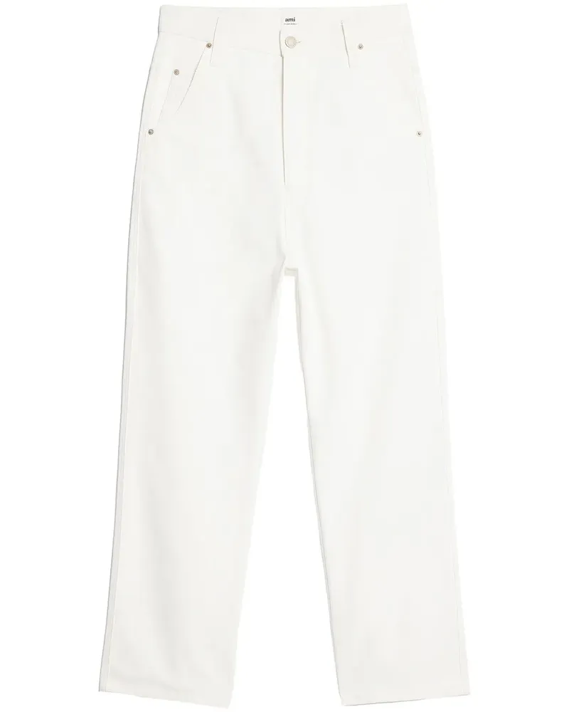 AMI Paris Alex Straight-Leg-Jeans - Weiß Weiß