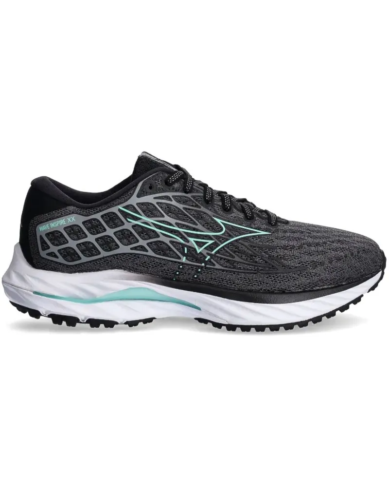 Mizuno Wave Rider 20 Sneakers - Schwarz Schwarz