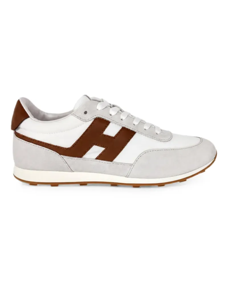 Hogan Athletic logo-patch panelled sneakers - Weiß Weiß