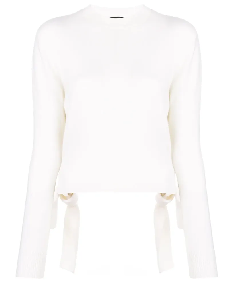Cashmere In Love Stella' Cropped-Pullover - Weiß Weiß