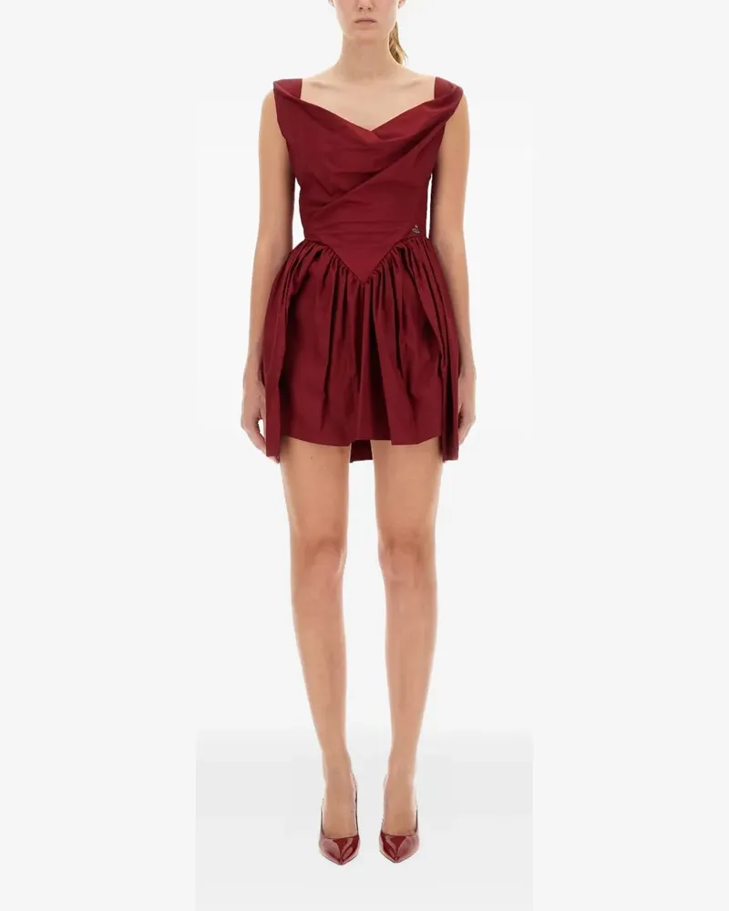 Vivienne Westwood Sunday cowl-neck mini dress - Rot Rot