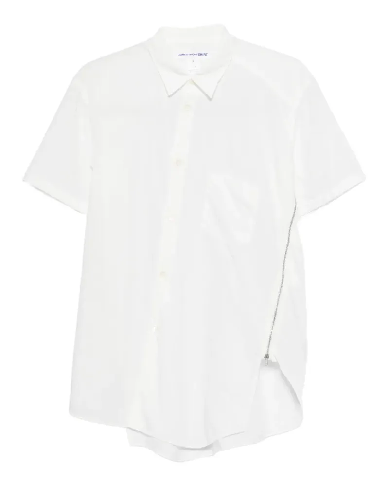 Comme des Garçons zip-detail shirt - Weiß Weiß
