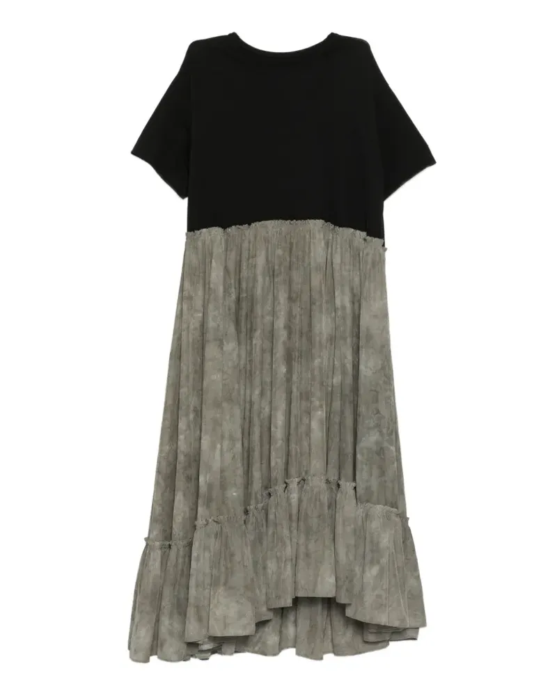 Yohji Yamamoto Gerüschtes Kleid mit Falten - Grau Grau