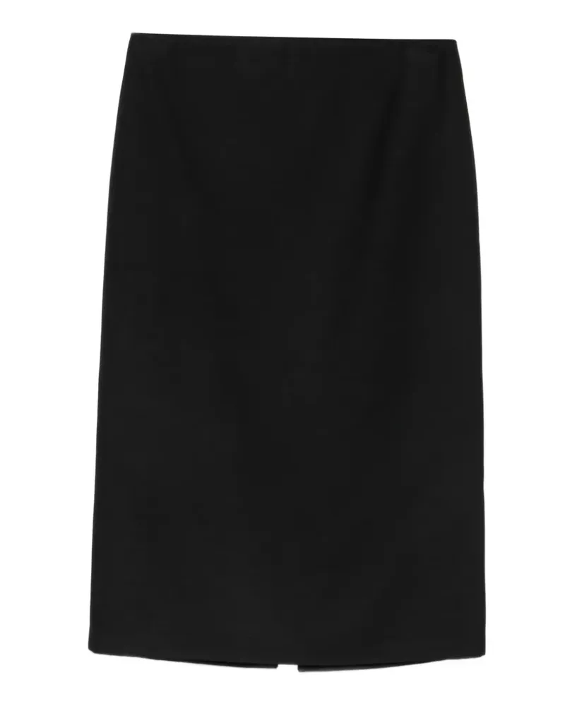 Liviana Conti Midirock mit Schlitz hinten - Schwarz Schwarz