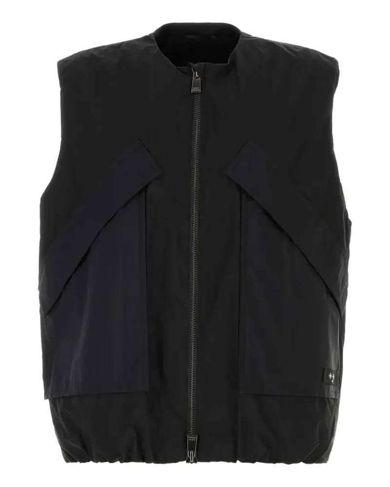TATRAS oversized zip gilet - Schwarz Schwarz