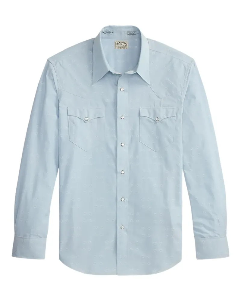 Ralph Lauren Besticktes Hemd - Blau Blau