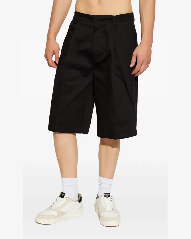 AllSaints Castro Shorts mit Falten - Schwarz Schwarz