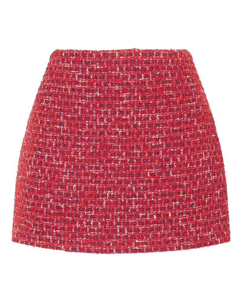 Valentino Garavani Tweed-Rock in A-Linie - Rot Rot
