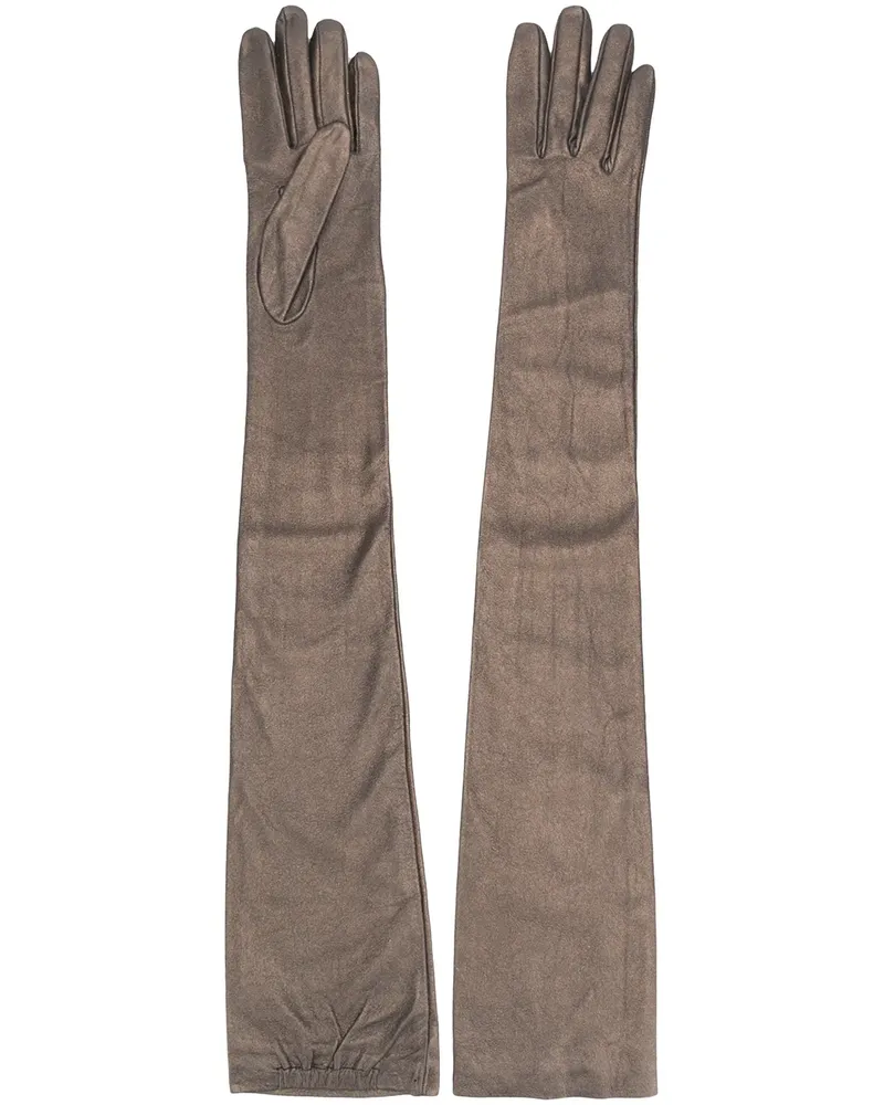 Brunello Cucinelli Lange Handschuhe - Gold Gold
